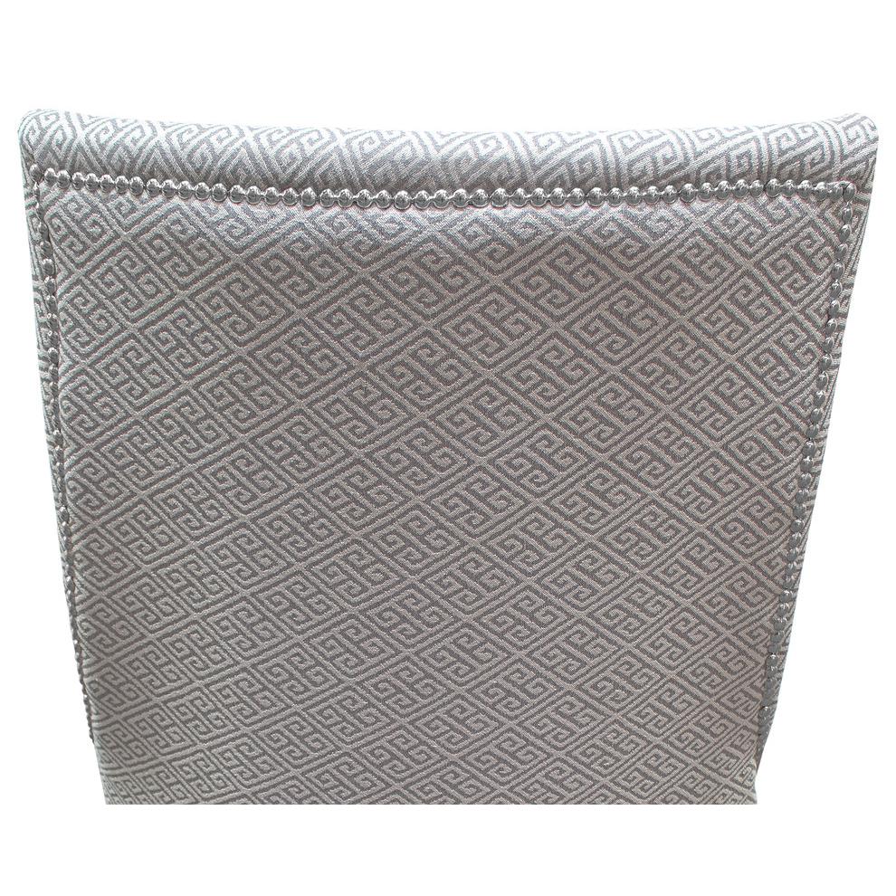 Best Master Republic Polyester Fabric Upholstered Acent Chair - Taupe/Light Gray