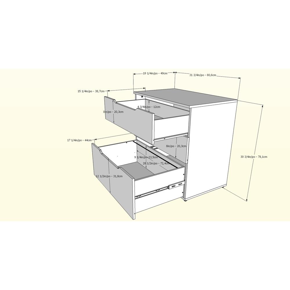 Multi-Purpose Storage Office Storage And Filling Cabinet, White