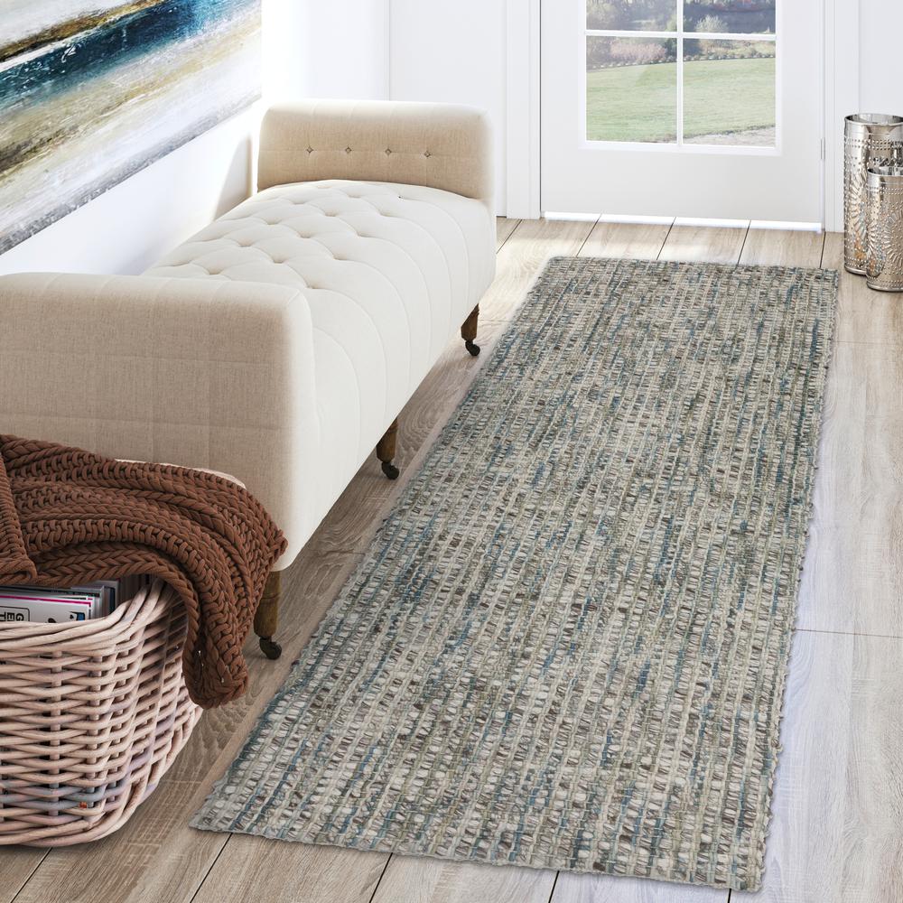 Addison Harrison Sea Glass Casual Natural Wool 2’3" x 7’6" Runner Rug