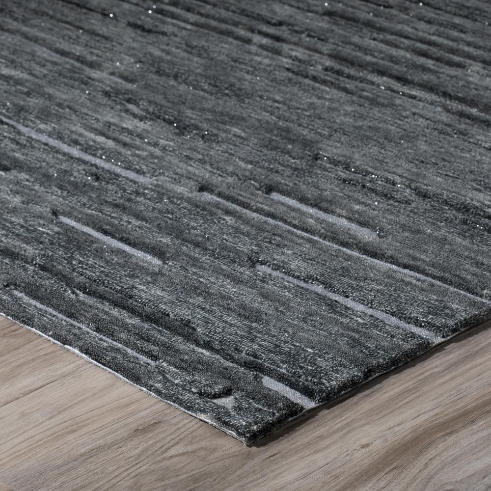 Addison Dazzle Modern Hand Spun Night Wool and Metallic Area Rug