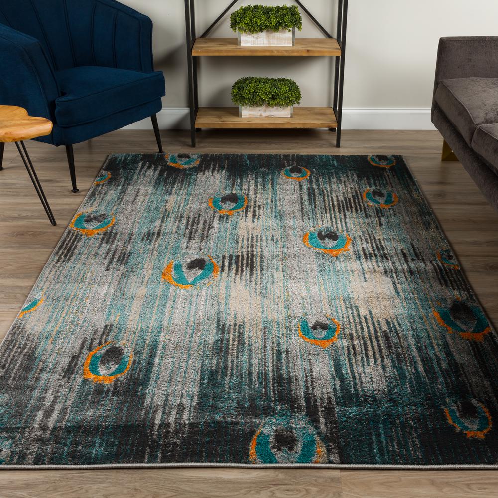 Bria 38 Steel 5'3"X7'7", Area Rug