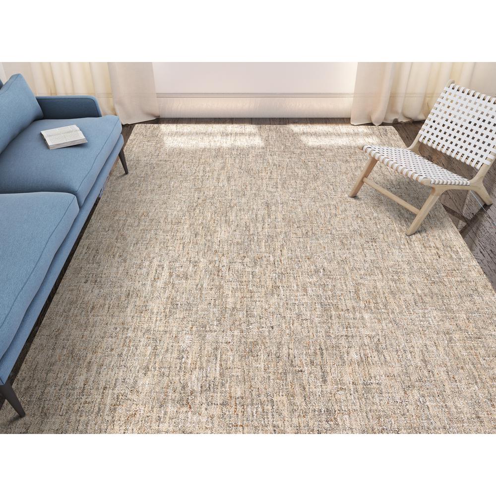 Addison Winslow Active Solid Beige 3'6" x 5'6" Area Rug