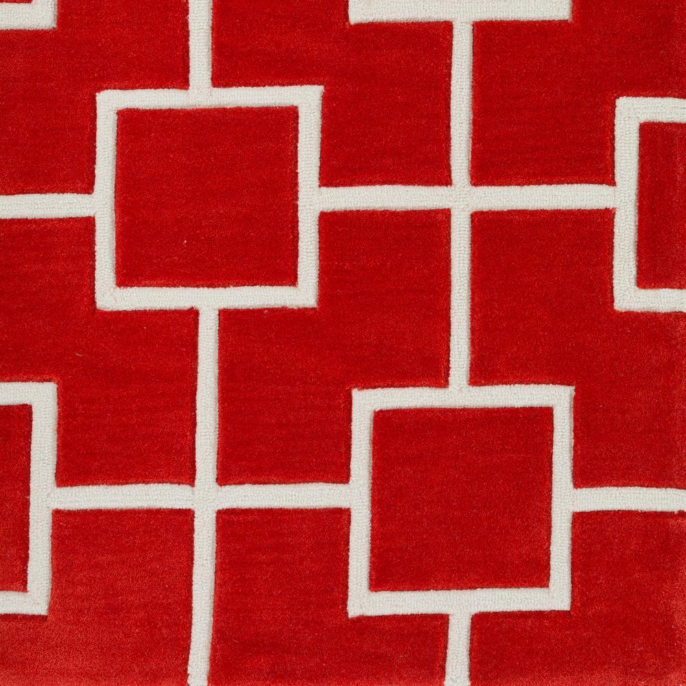 Optics 33 Red 3'6"X5'6", Area Rug
