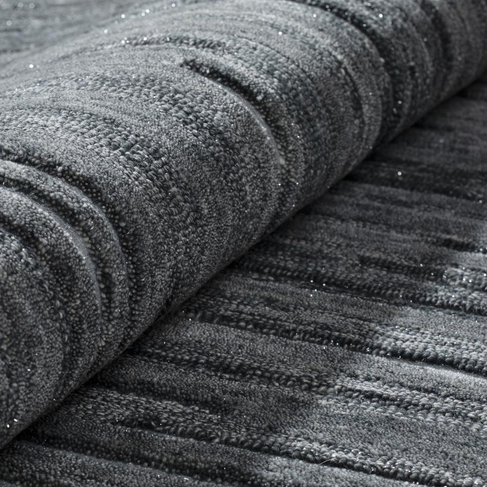 Addison Dazzle Modern Hand Spun Night Wool and Metallic Area Rug