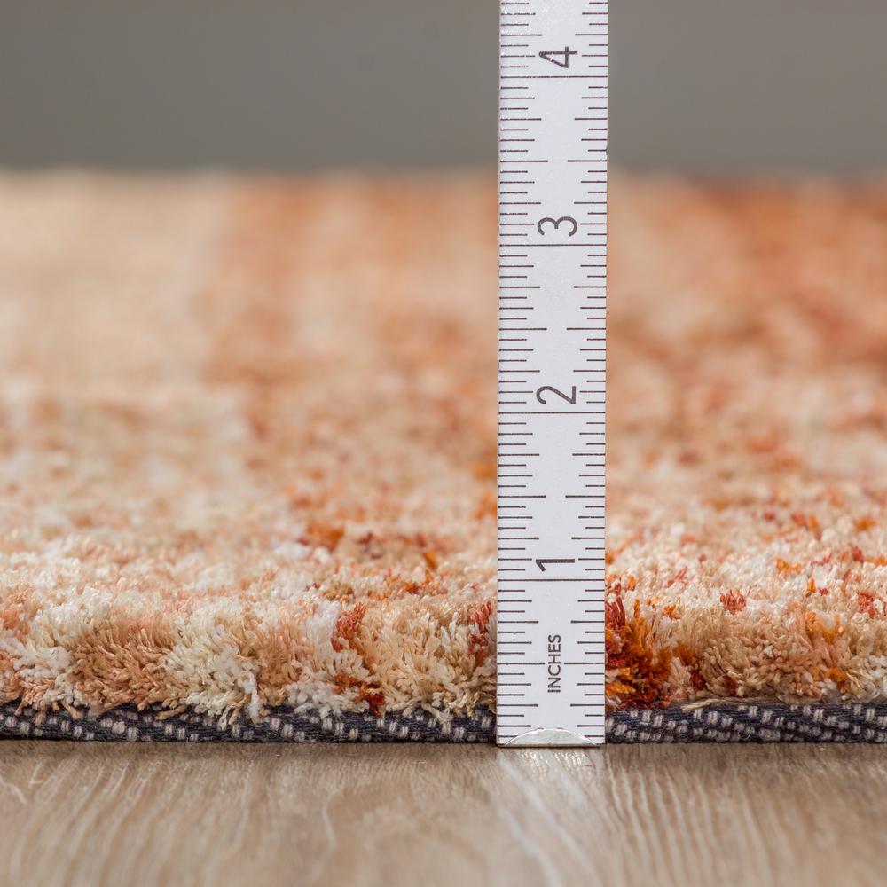 Addison Sanibel Striped Rust Shag 2' x 3' Accent Rug