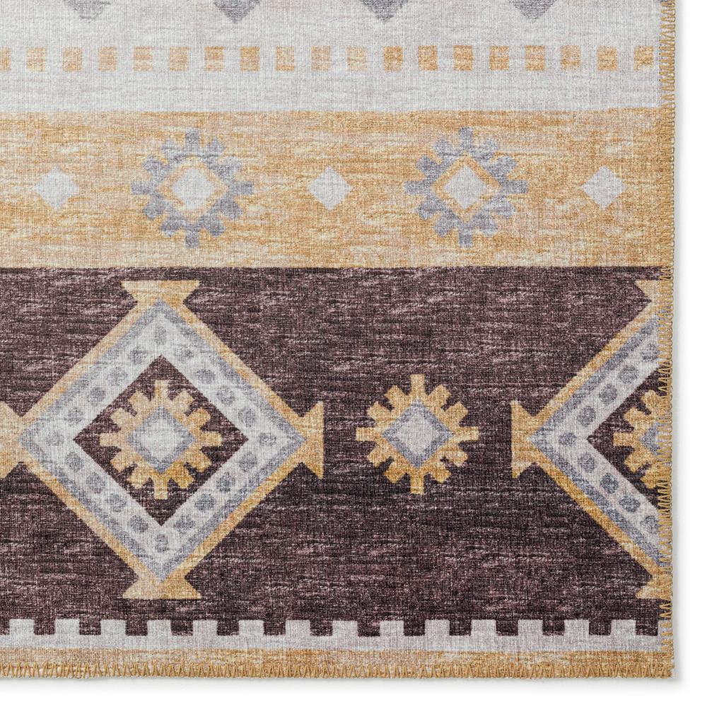 Yuma Gilded Transitional Southwest 2'3" x 7'6" Runner Rug Gilded AYU42