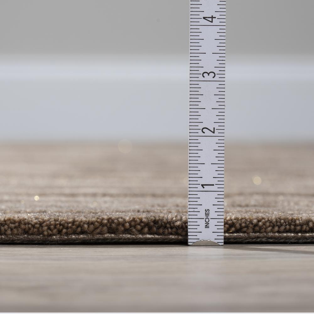 Addison Dazzle Modern Hand Spun Pecan Wool and Metallic Area Rug