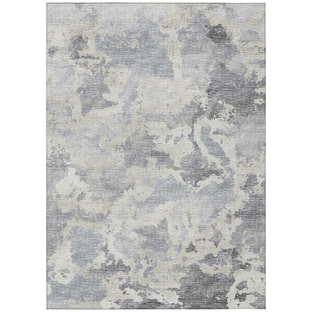 Indoor/Outdoor Accord AAC32 Gray Washable 3' x 5' Rug