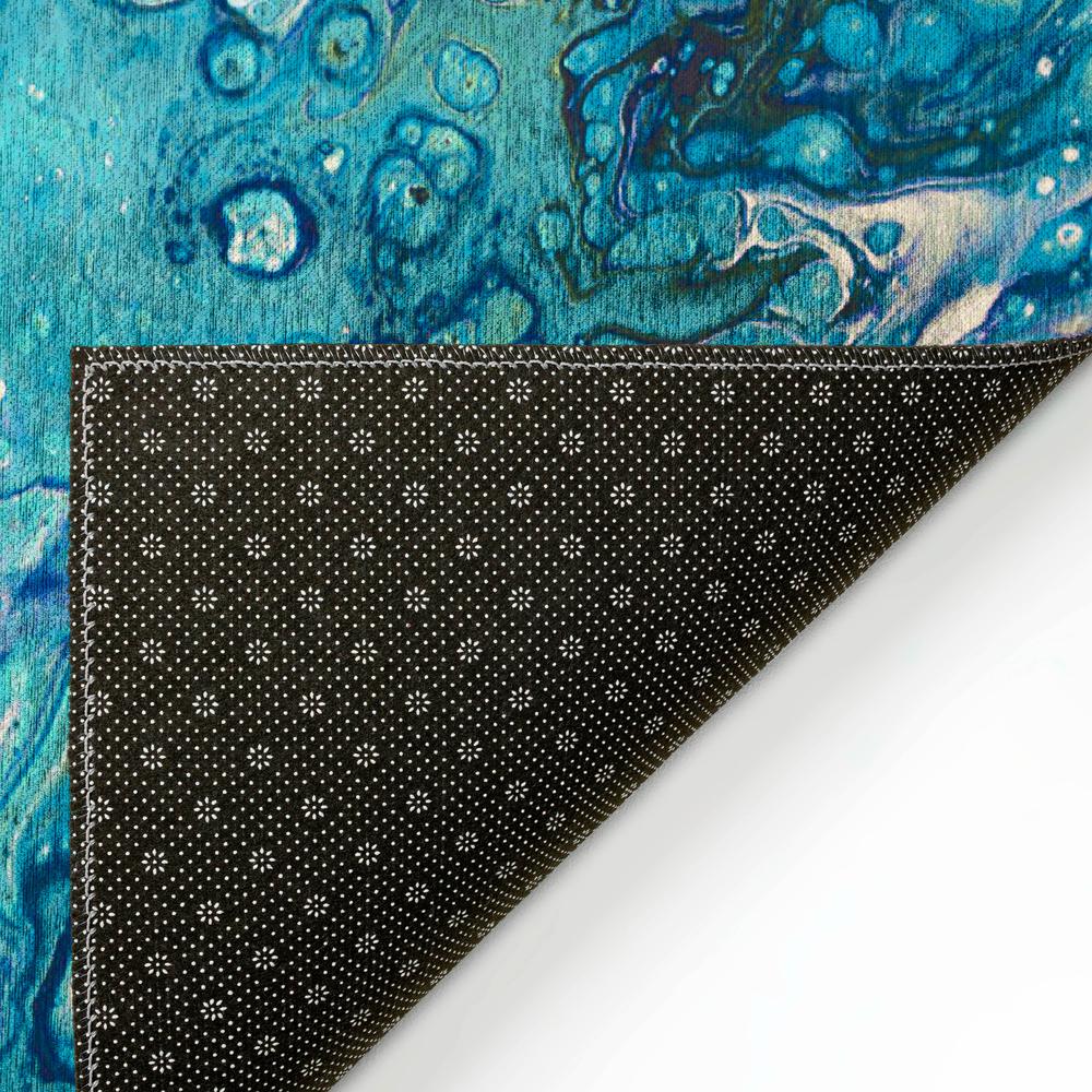 Karina Seaglass Modern Abstract 2'3" x 7'6" Runner Rug Seaglass AKC34