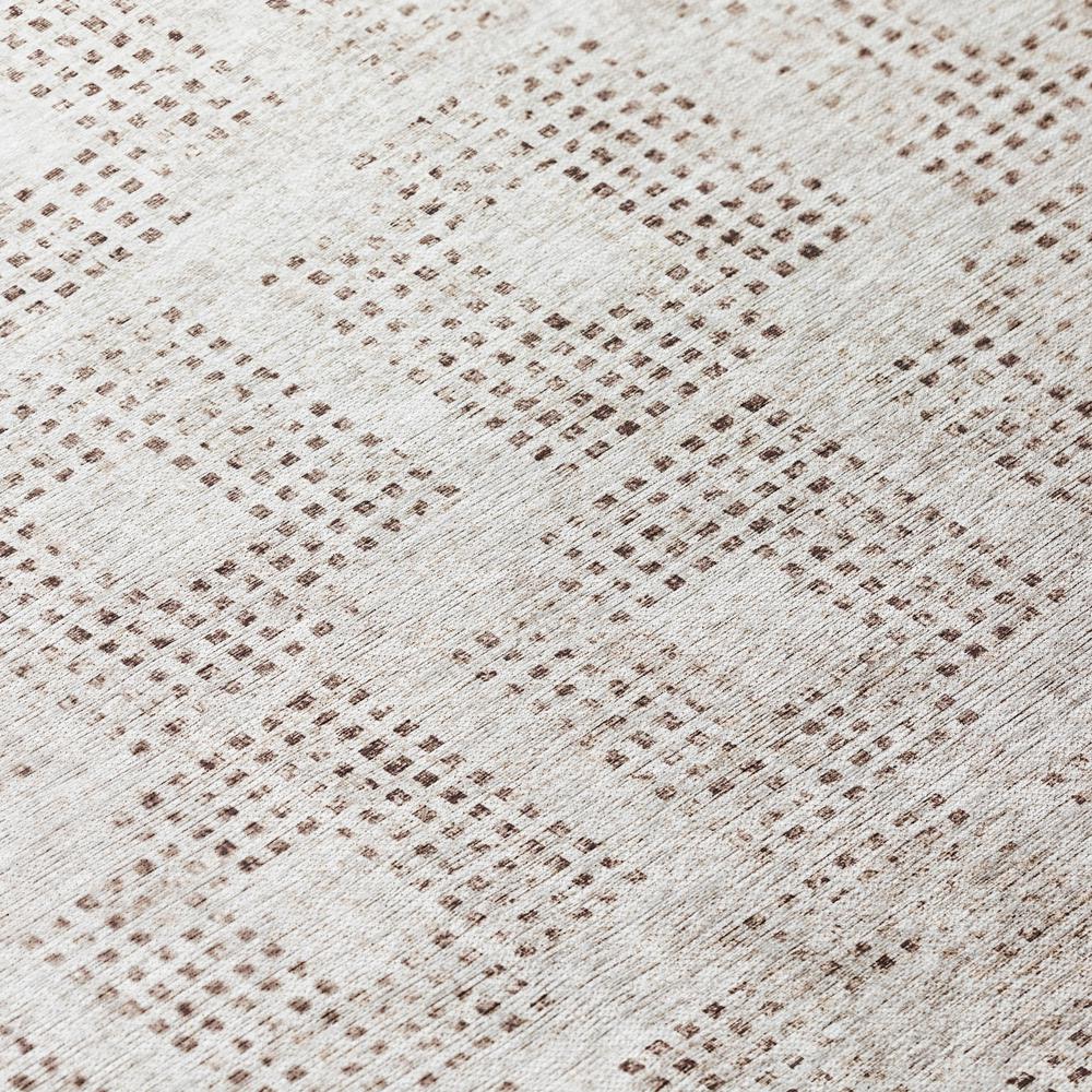 Eleanor Beige Contemporary Geometric 2'3" x 7'6" Runner Rug Beige AER31