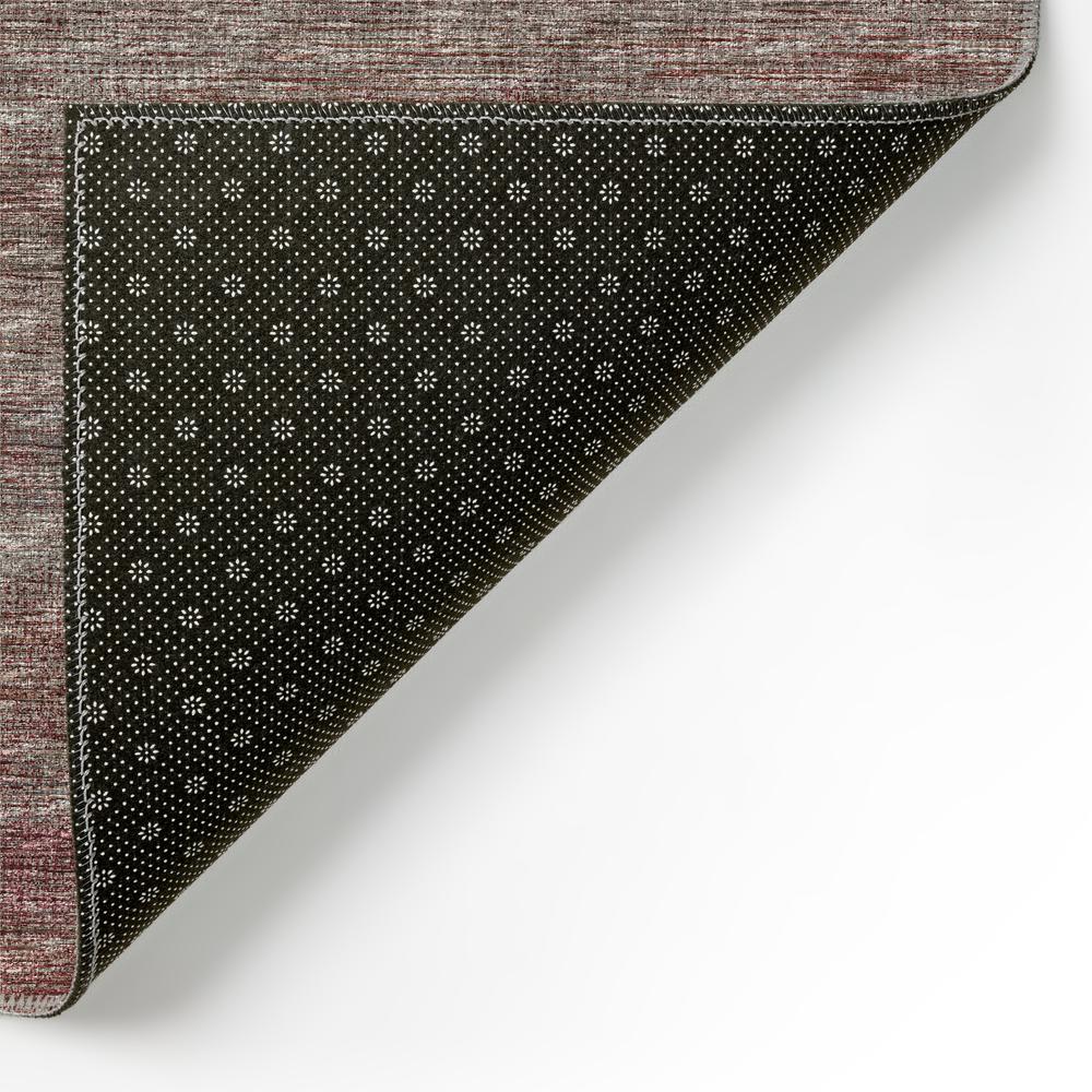 Marston Burgundy Transitional Striped 2'3" x 7'6" Runner Rug Burgundy AMA31