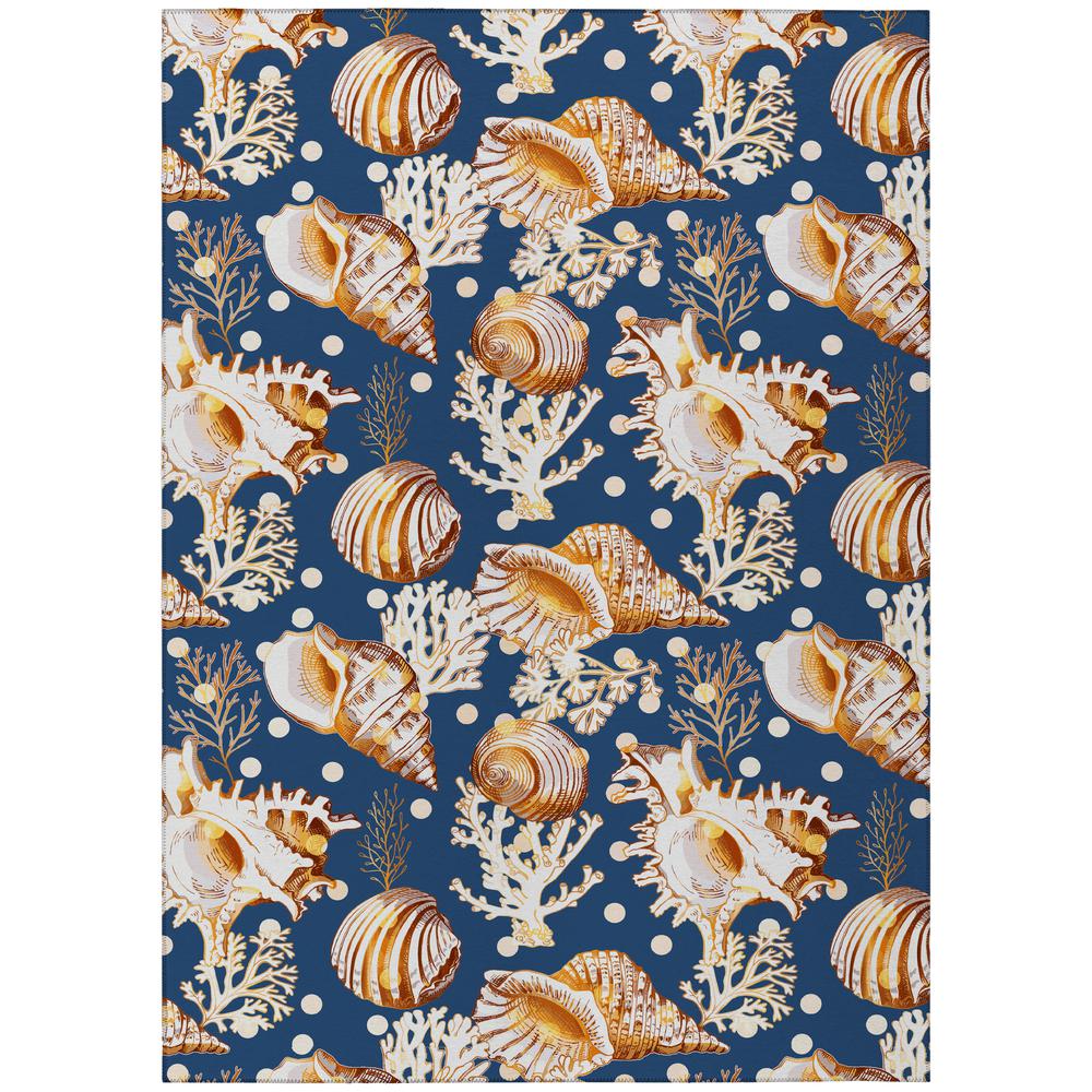 Indoor/Outdoor Surfside ASR36 Blue Washable 3' x 5' Rug