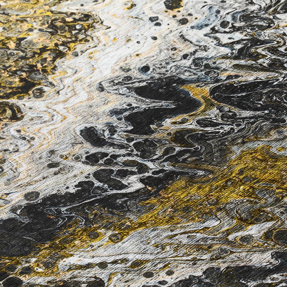 Karina Midnight Modern Abstract 2'3" x 7'6" Runner Rug Midnight AKC43