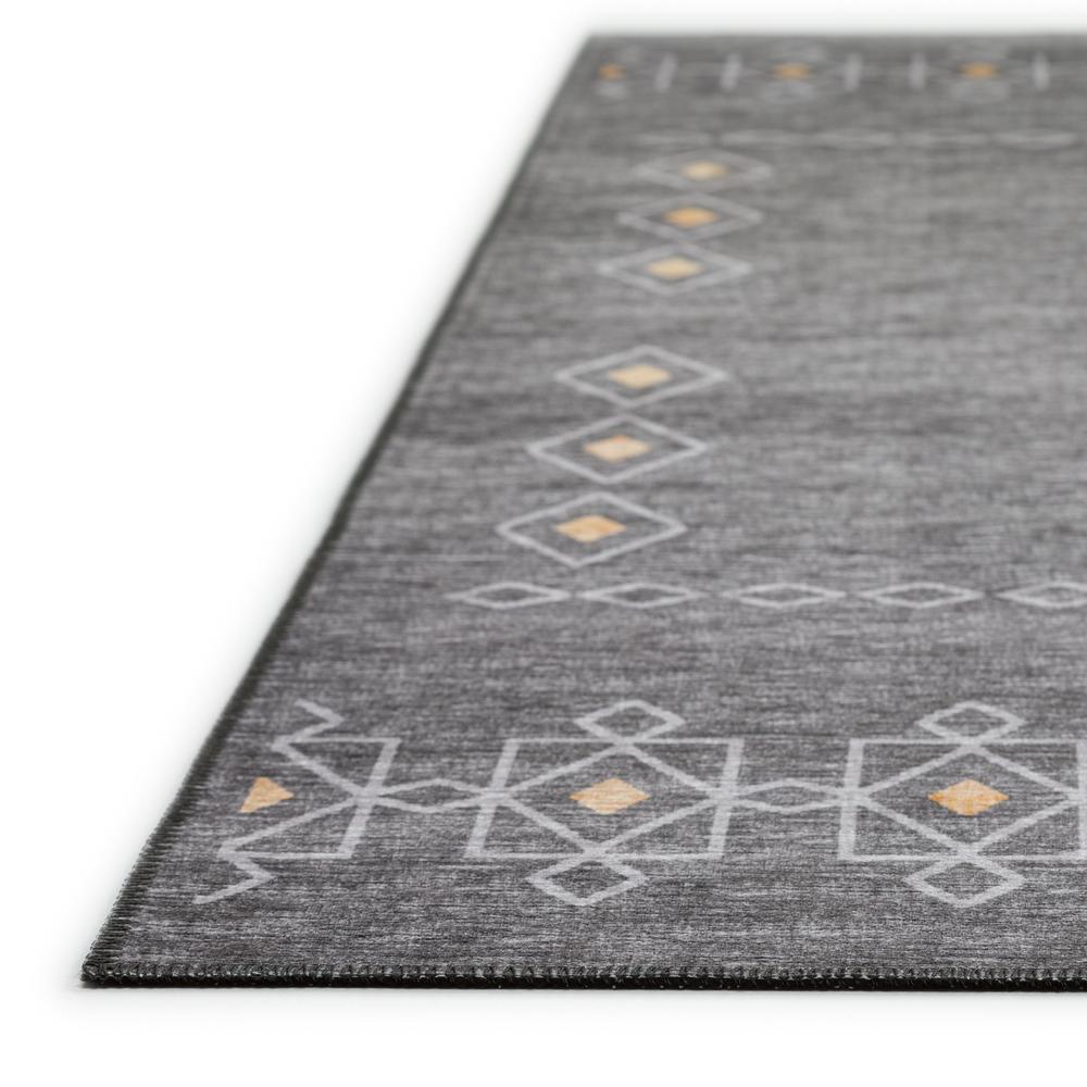 Yuma Gray Transitional Southwest 2'3" x 7'6" Runner Rug Gray AYU33