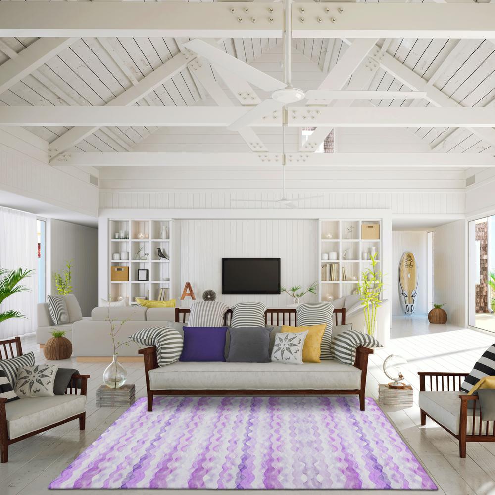Indoor/Outdoor Surfside ASR46 Purple Washable 10' x 14' Rug