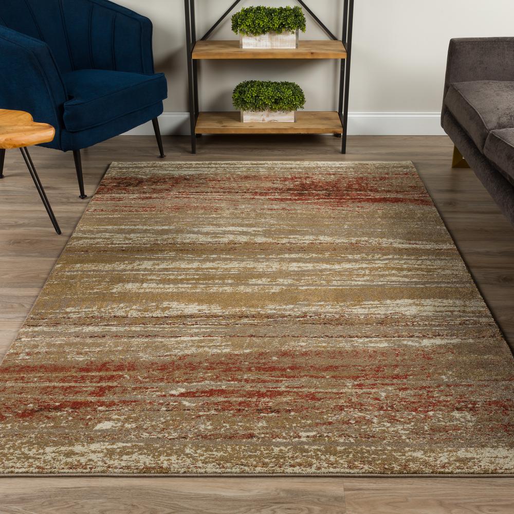 Atlas 32 Brown 5'3"X7'7", Area Rug