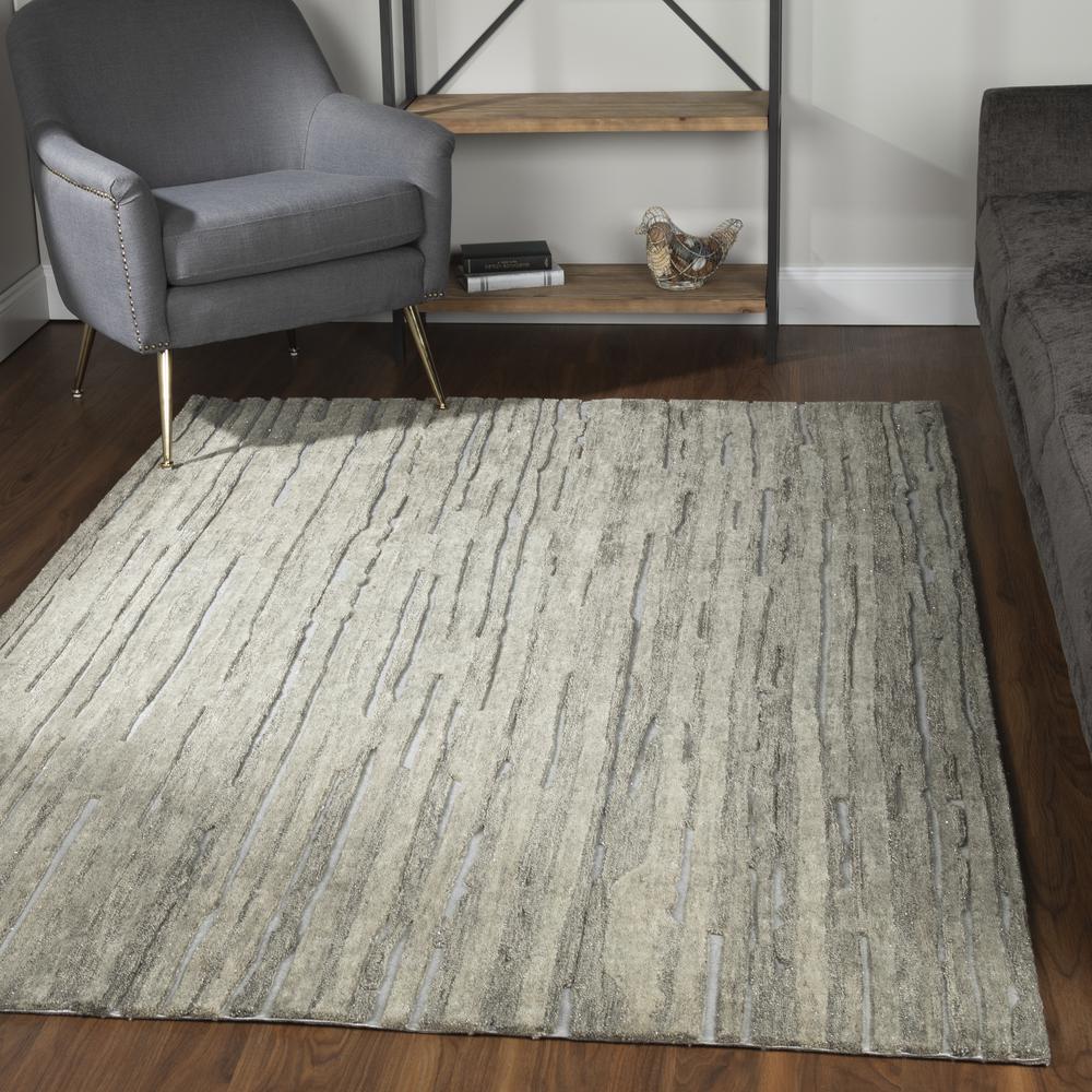 Dazzle 32 Silver 5'X7'6", Area Rug