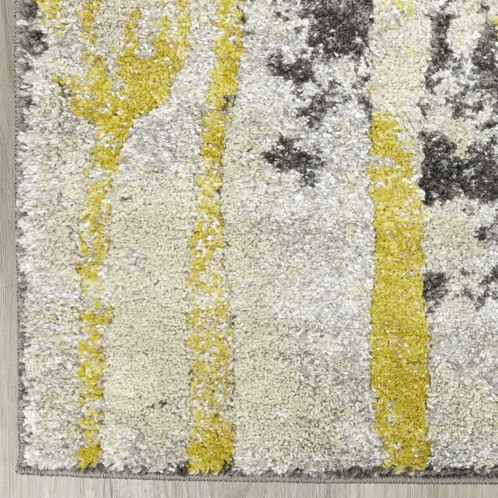 Platinum 38 Yellow 5'3"X7'7", Area Rug