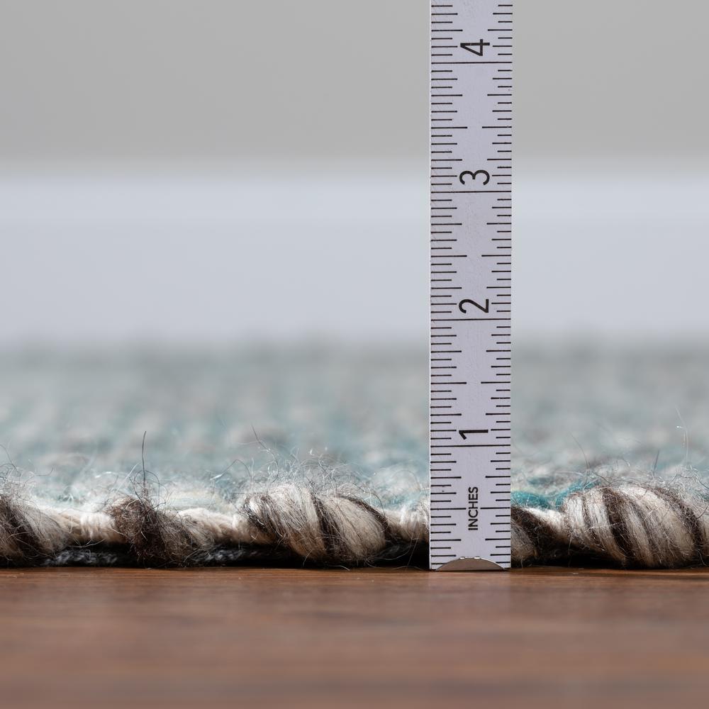 Addison Harrison Peacock Casual Natural Wool 2’3" x 7’6" Runner Rug