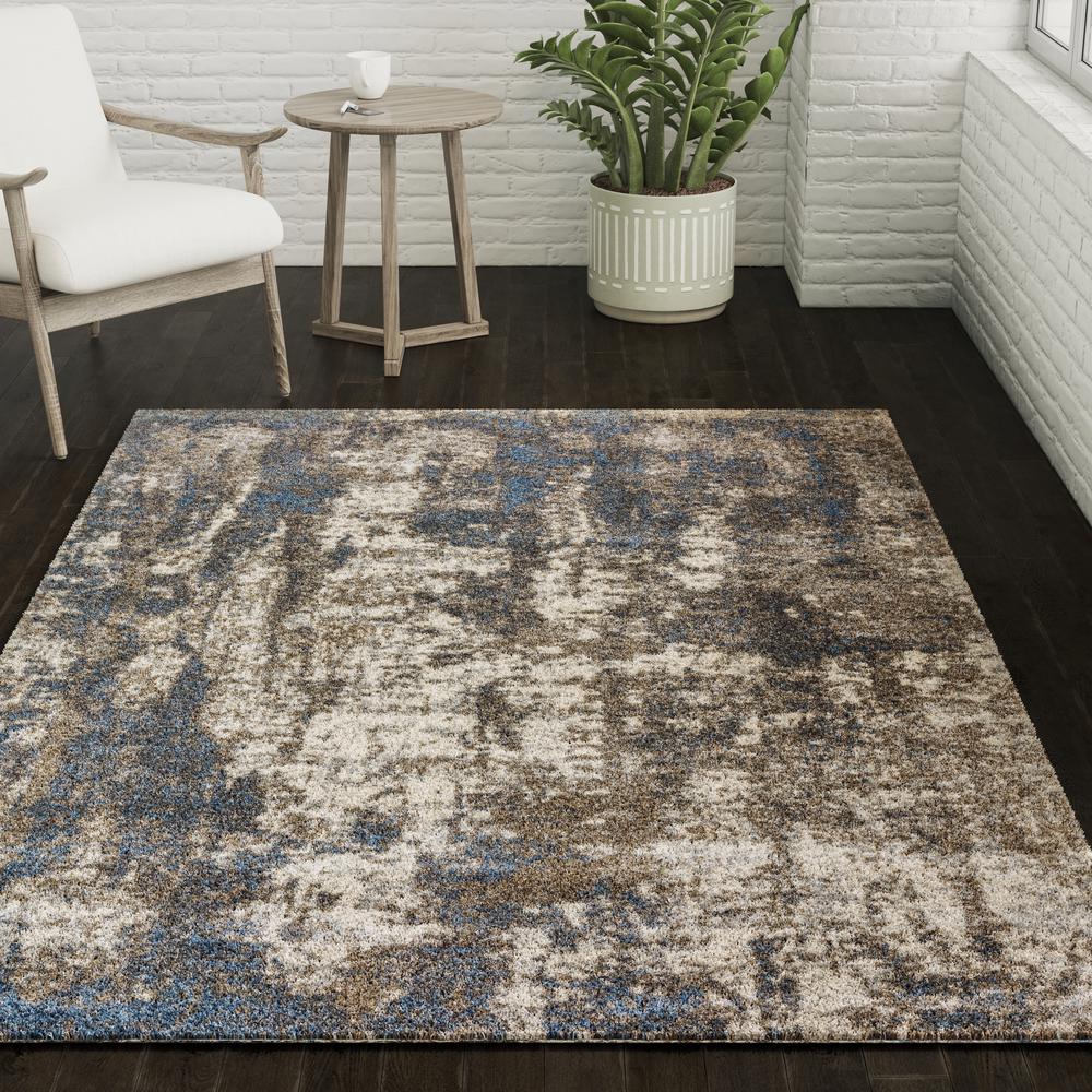 Barkley ABK36GR5X7 Blue, Area Rug