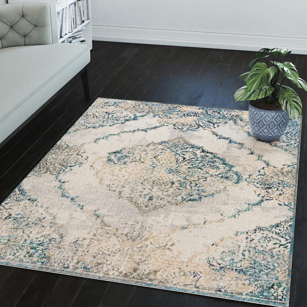 Grayson AGR36BL5X7 Ivory, Area Rug