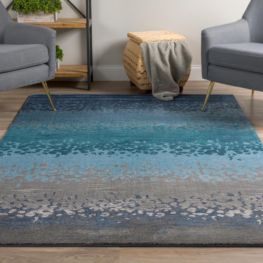 Thurston 45 Blue 5'3"X7'7", Area Rug