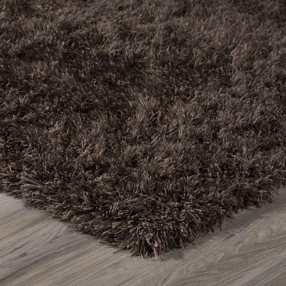 Addison Aurora Deeply Complex Modern Brown Shag 2’3" x 7’6" Runner Rug