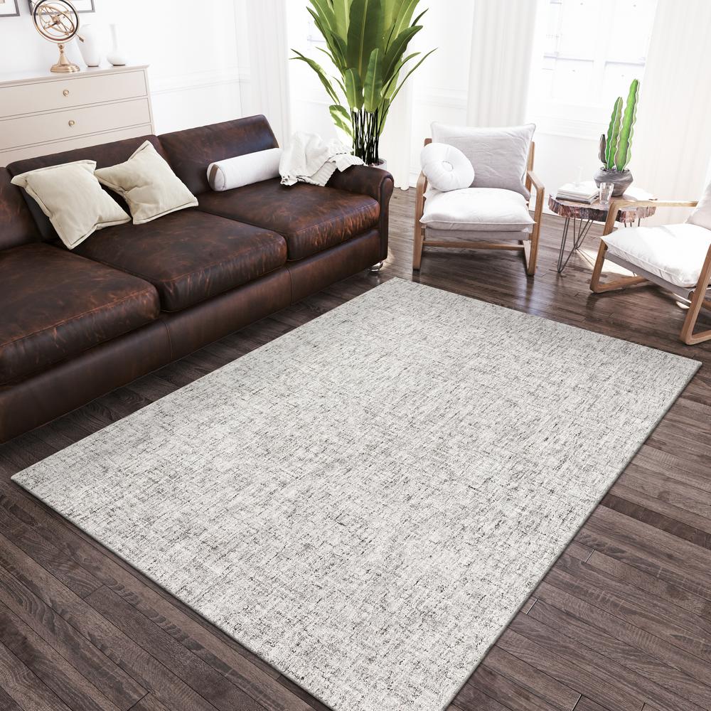Addison Winslow Active Solid White 5' x 7'6" Area Rug