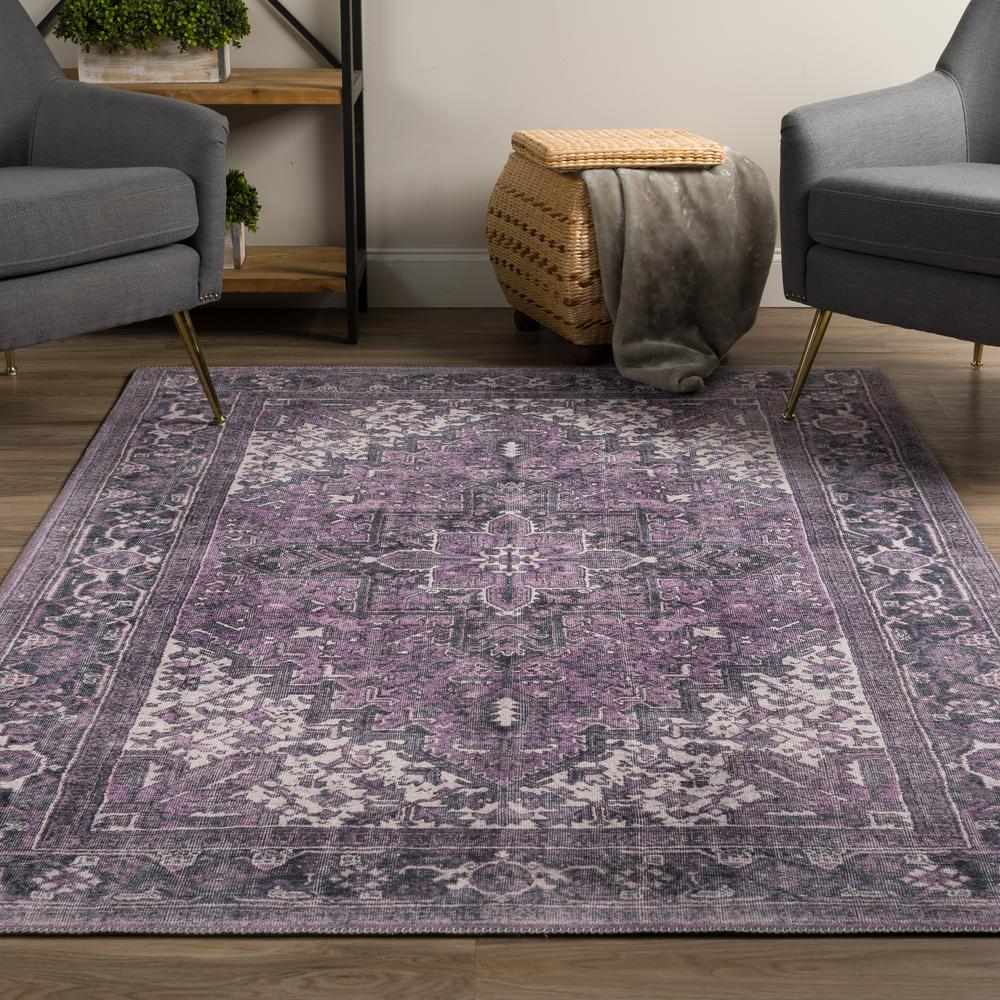 Kensington AKE38OR5X8 Purple, Area Rug