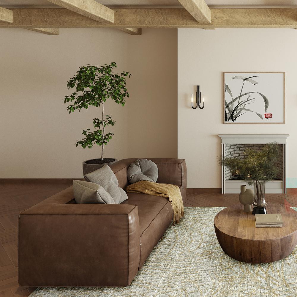 Rylee Sage Transitional Abstract 3' x 5' Area Rug Sage ARY32