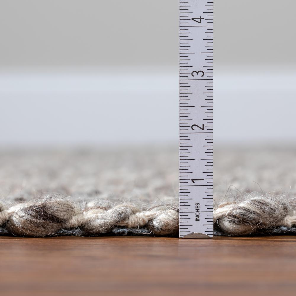 Addison Harrison Mushroom Casual Natural Wool 2’3" x 7’6" Runner Rug