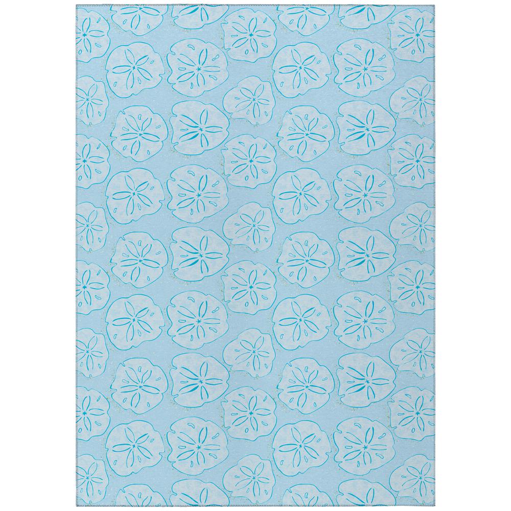 Indoor/Outdoor Surfside ASR40 Blue Washable 5' x 7'6" Rug