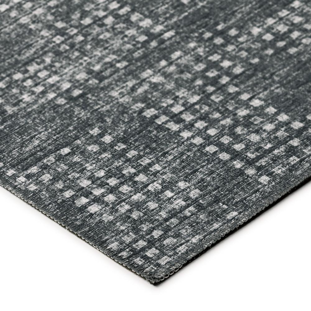 Eleanor Black Contemporary Geometric 10' x 14' Area Rug Black AER31