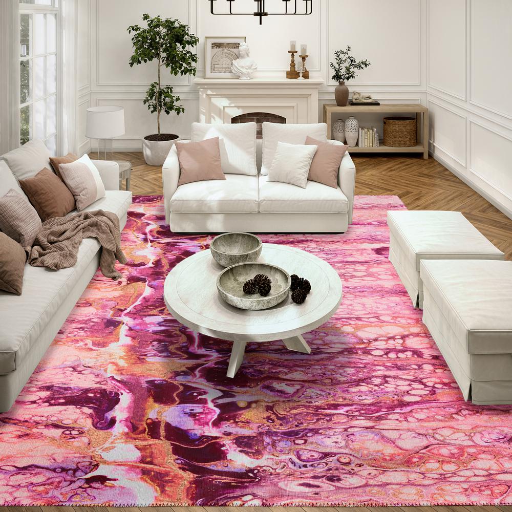 Karina Berry Modern Abstract 3' x 5' Area Rug Berry AKC46