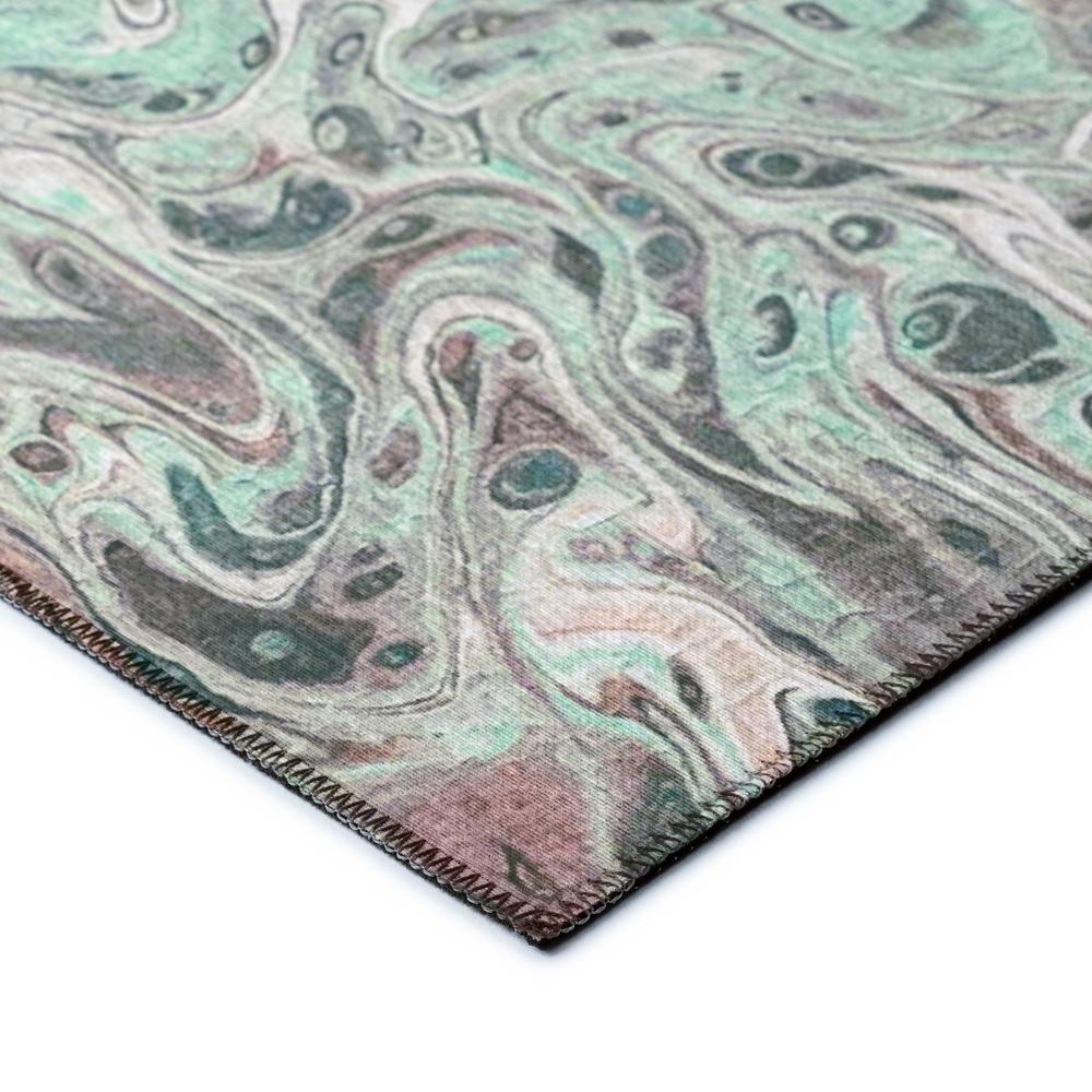 Karina Mint Modern Abstract 10' x 14' Area Rug Mint AKC39