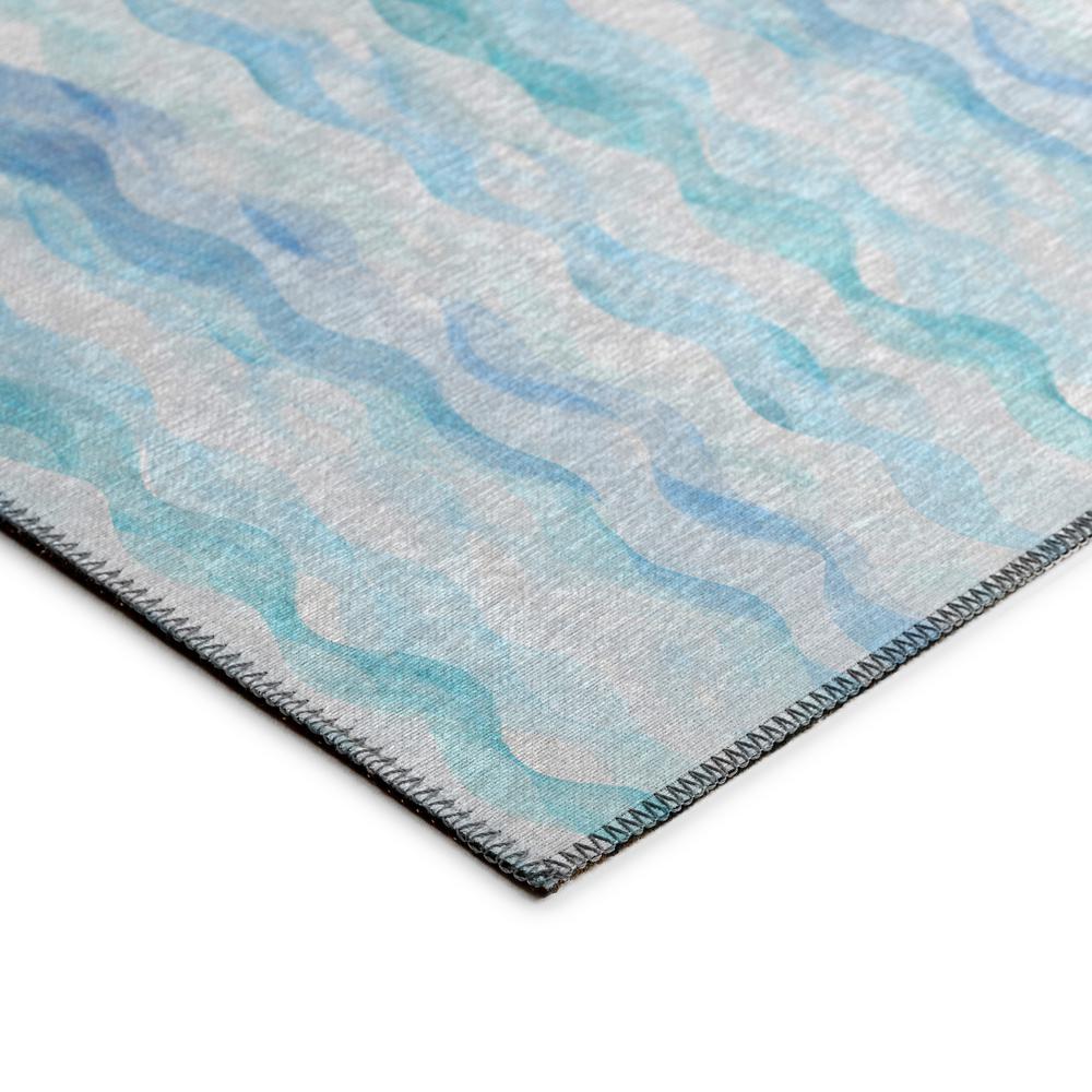 Indoor/Outdoor Surfside ASR46 Blue Washable 2'3" x 7'6" Runner Rug
