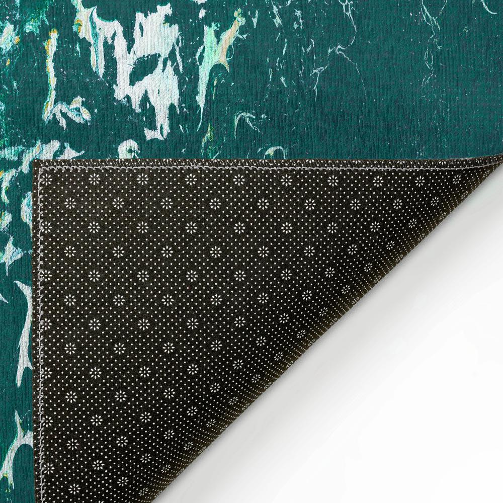 Karina Green Modern Abstract 10' x 14' Area Rug Green AKC40