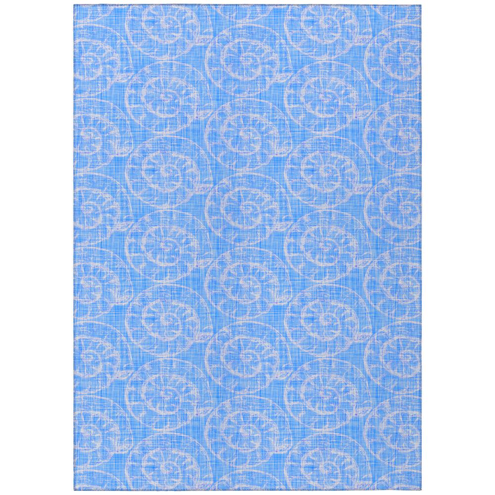 Indoor/Outdoor Surfside ASR41 Blue Washable 5' x 7'6" Rug