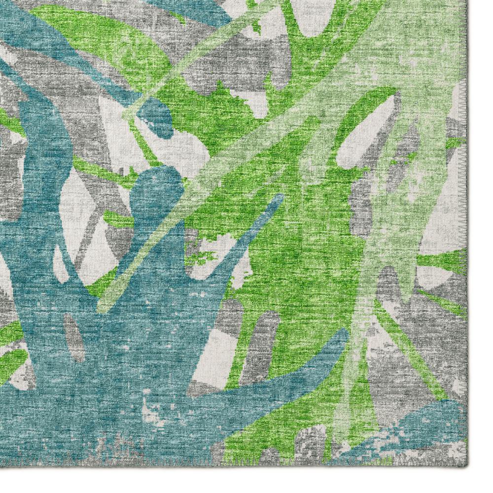 Bravado Green Contemporary Color Splash 10' x 14' Area Rug Green ABV36
