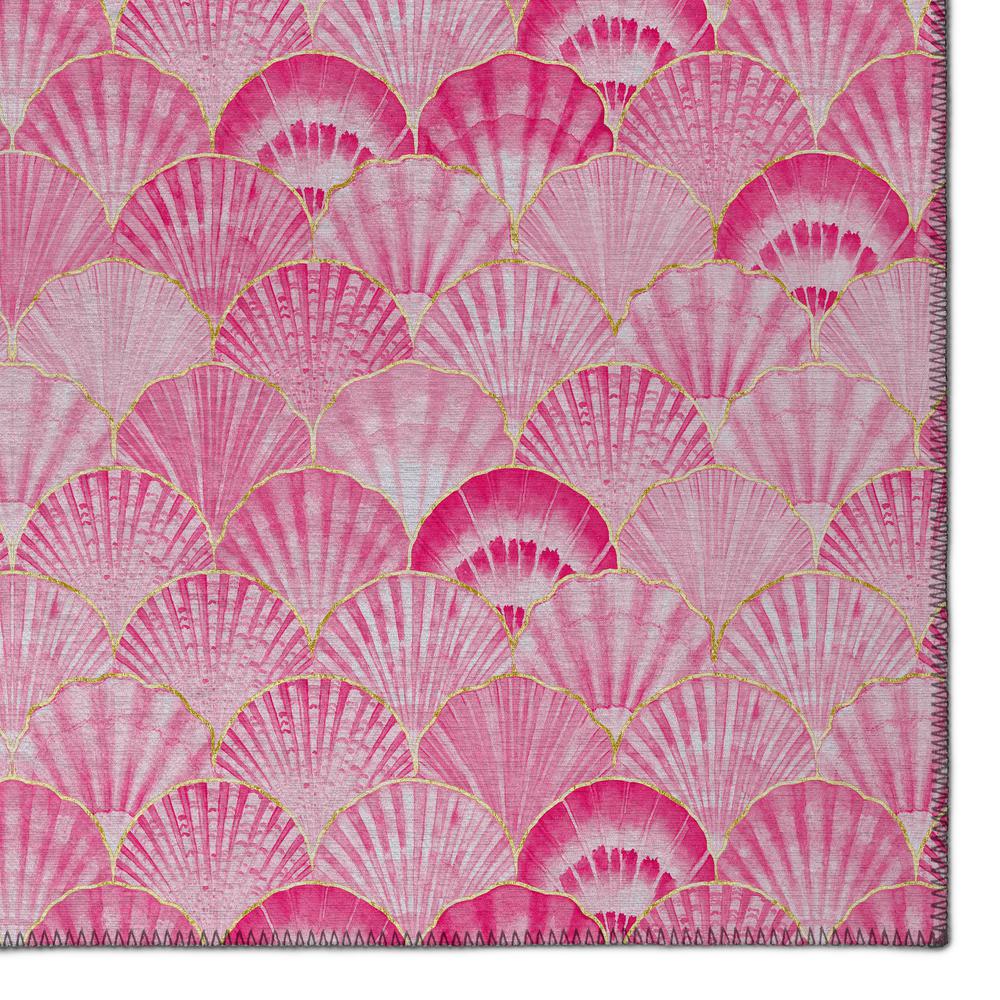 Indoor/Outdoor Surfside ASR32 Pink Washable 2'3" x 7'6" Runner Rug