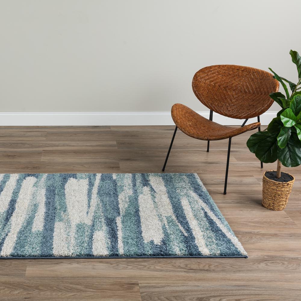 Reston 35 Blue 8'X10', Area Rug