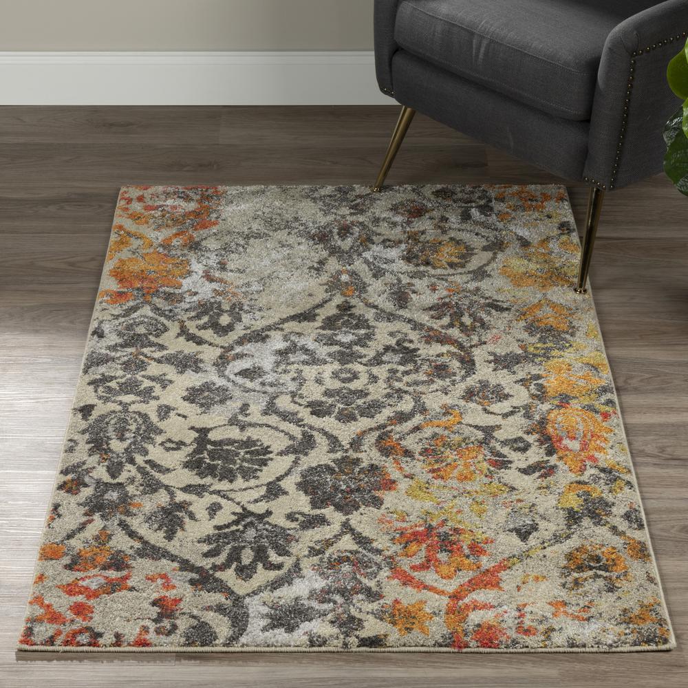 Platinum 31 Orange 7'10"X10'7", Area Rug