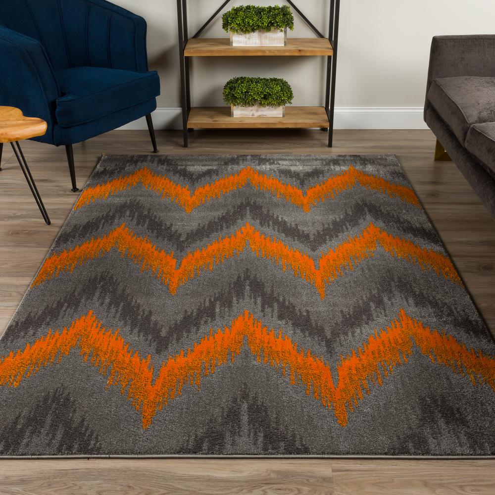 Bria 38 Orange 3'3"X5'1", Area Rug