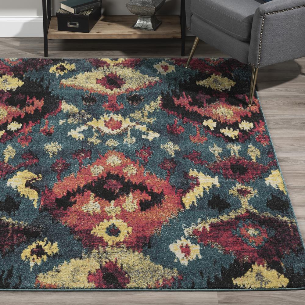 Platinum 34 Peacock 7'10"X10'7", Area Rug
