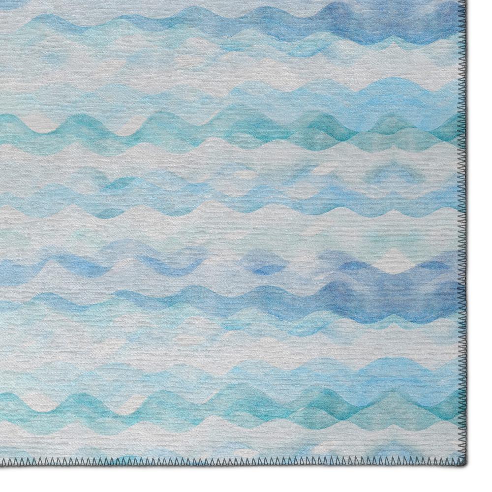 Indoor/Outdoor Surfside ASR46 Blue Washable 3' x 5' Rug