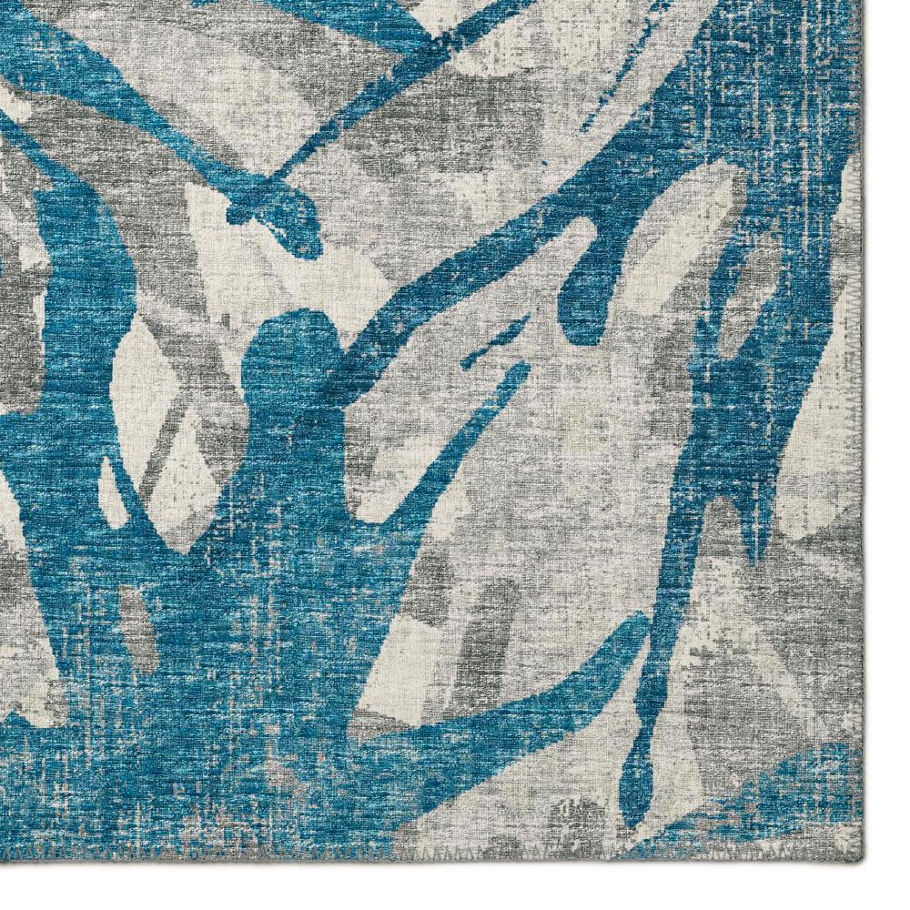 Bravado Blue Contemporary Color Splash 9' x 12' Area Rug Blue ABV36
