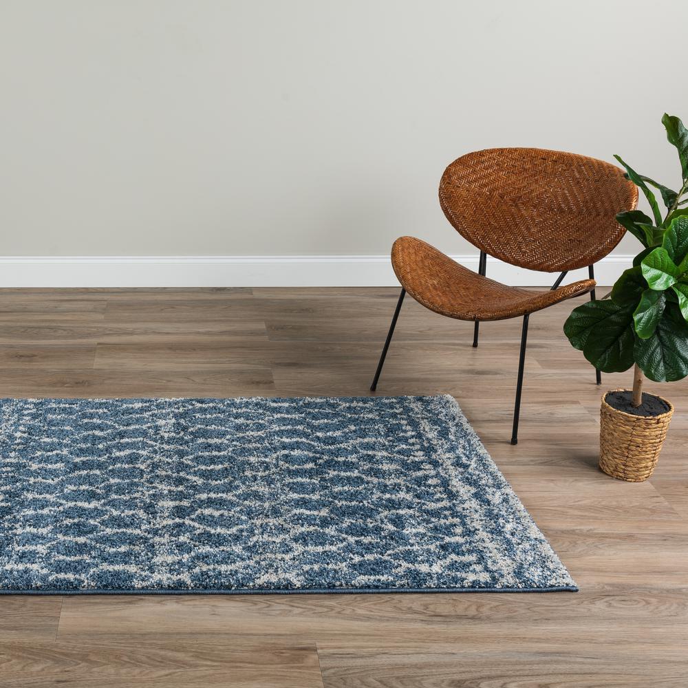 Reston 33 Blue 8'X10', Area Rug