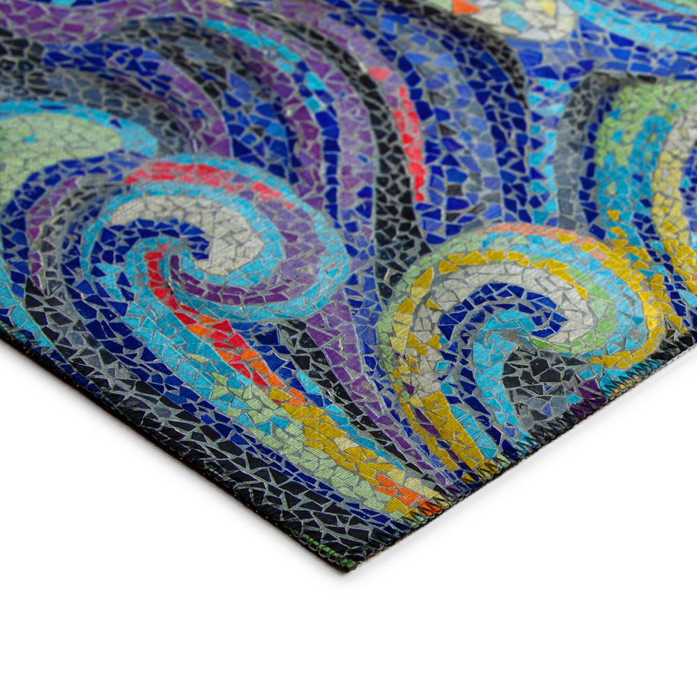 Indoor/Outdoor Surfside ASR44 Ocean Washable 3' x 5' Rug
