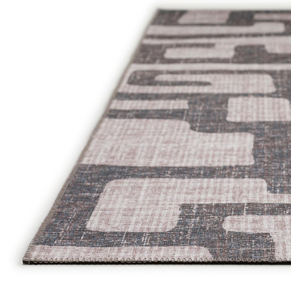 Yuma Gray Contemporary Geometric 9' x 12' Area Rug Gray AYU34