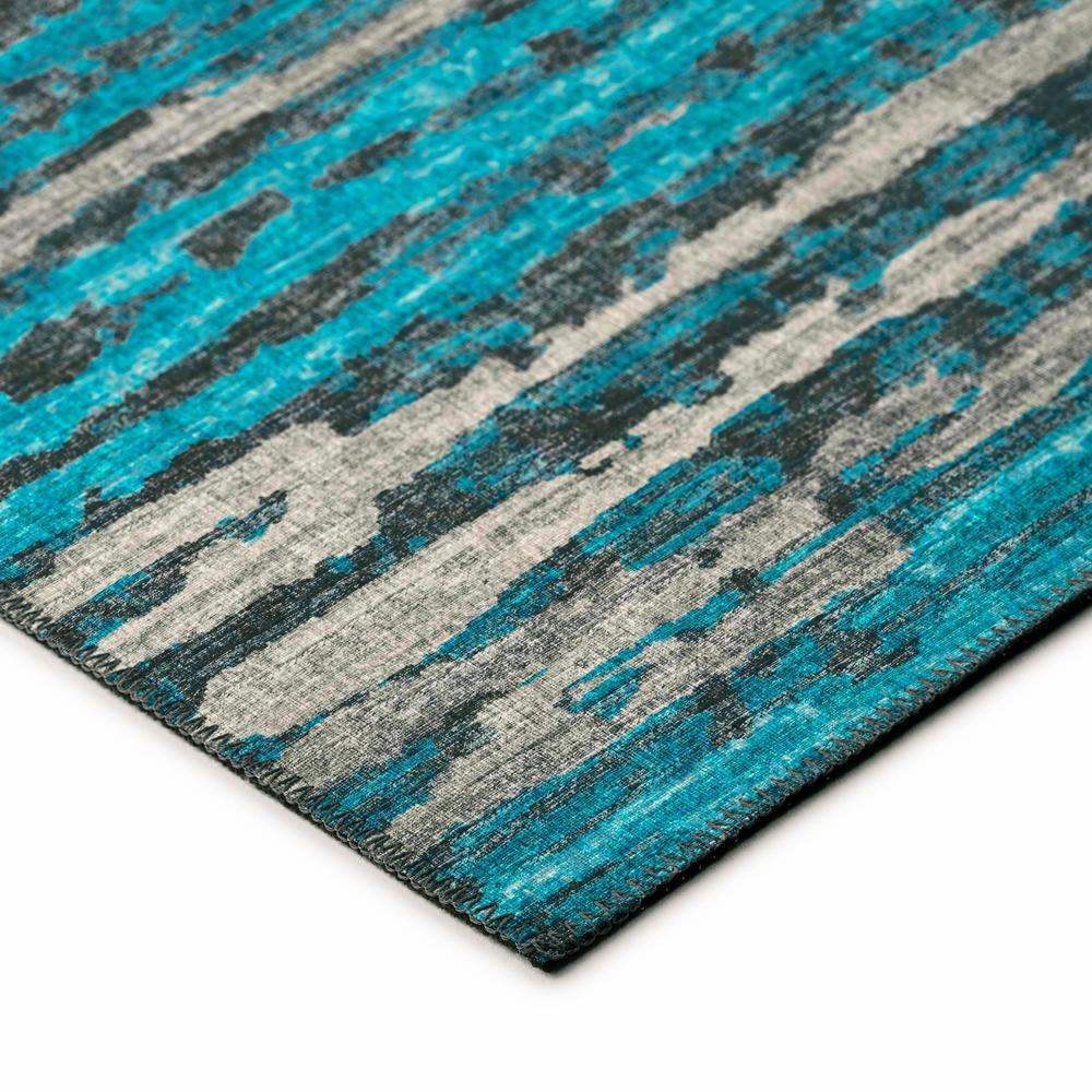 Bravado Peacock Contemporary Stripe 9' x 12' Area Rug Peacock ABV34